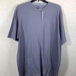 Van Heusen Men's Tee T-Shirt Gray Micro Smooth Big & Tall NWT XLT Stretchy